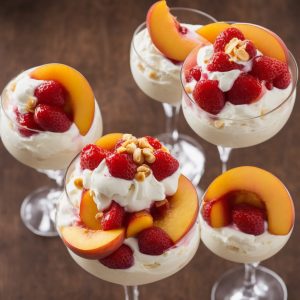 Peach Melba Sundae