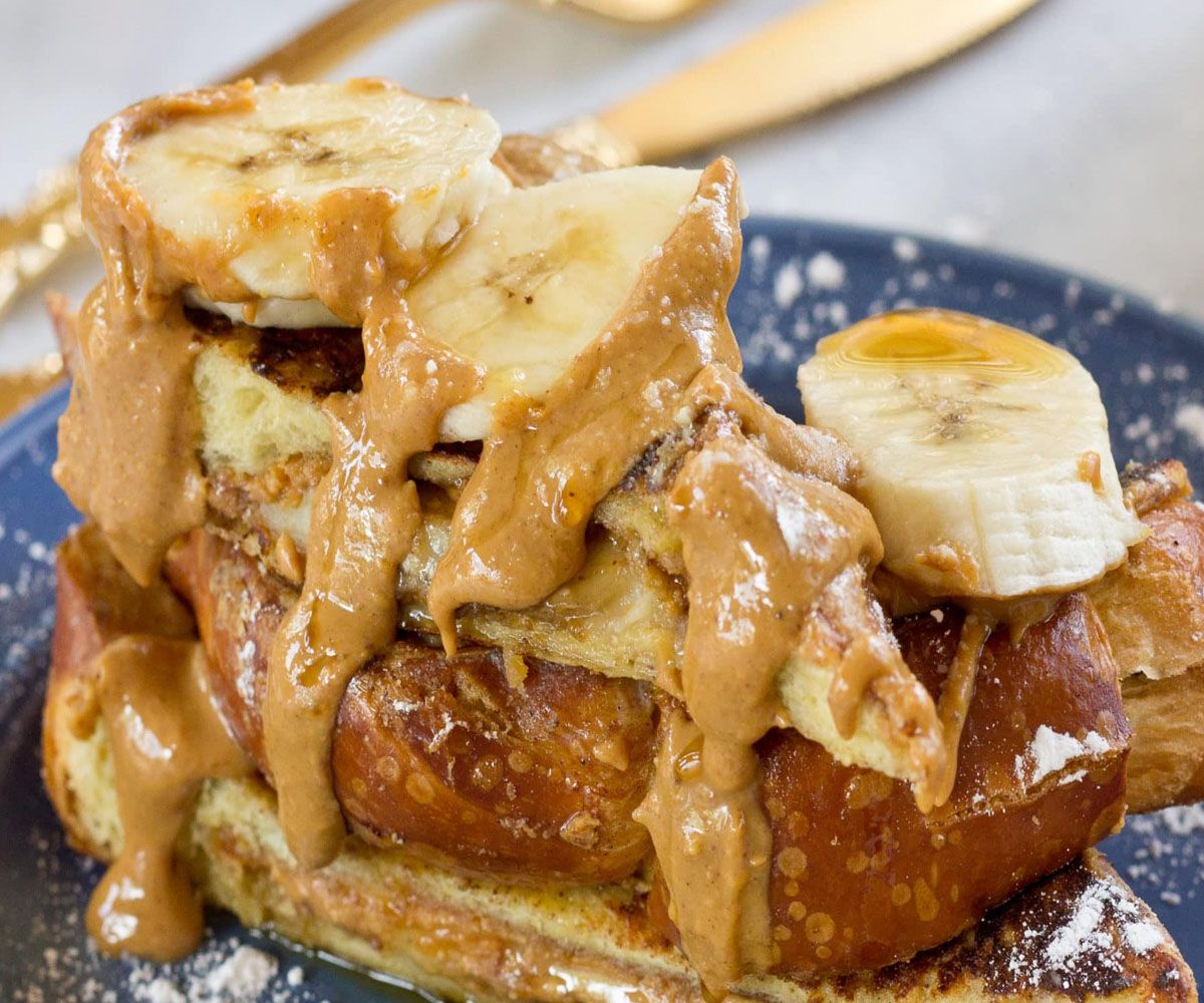 Peanut Butter and Banana French Toast