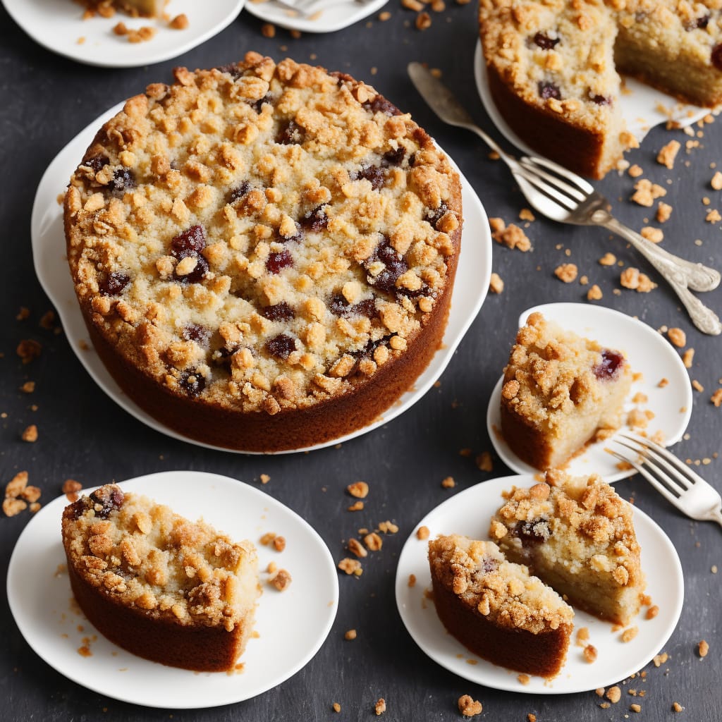 Pear & Mincemeat Crumble Cake