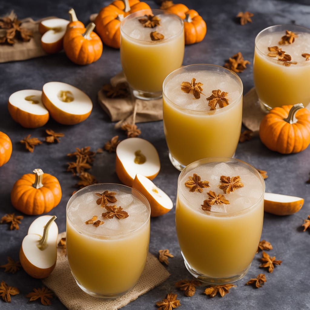 Pear, Pumpkin & Ginger Juice Mocktail