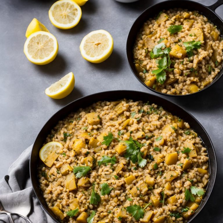 Pearl Barley, Parsnip & Preserved Lemon Tagine Recipe