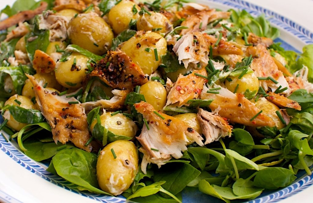Peppered Mackerel, New Potato & Watercress Salad