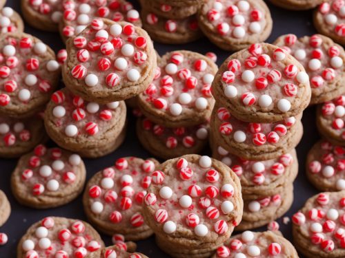 Peppermint candy biscuits