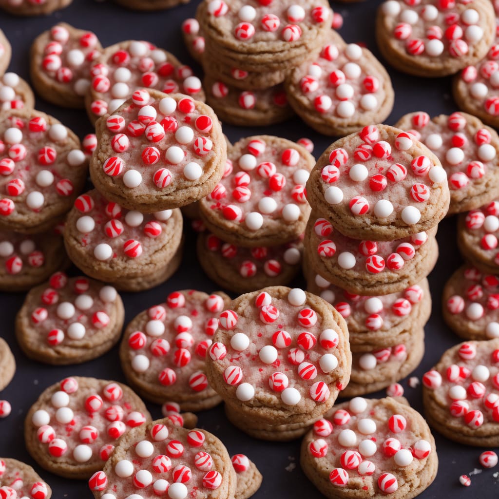 Peppermint candy biscuits