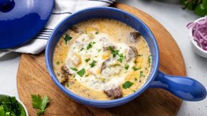 Philly Cheese Steak Soup
