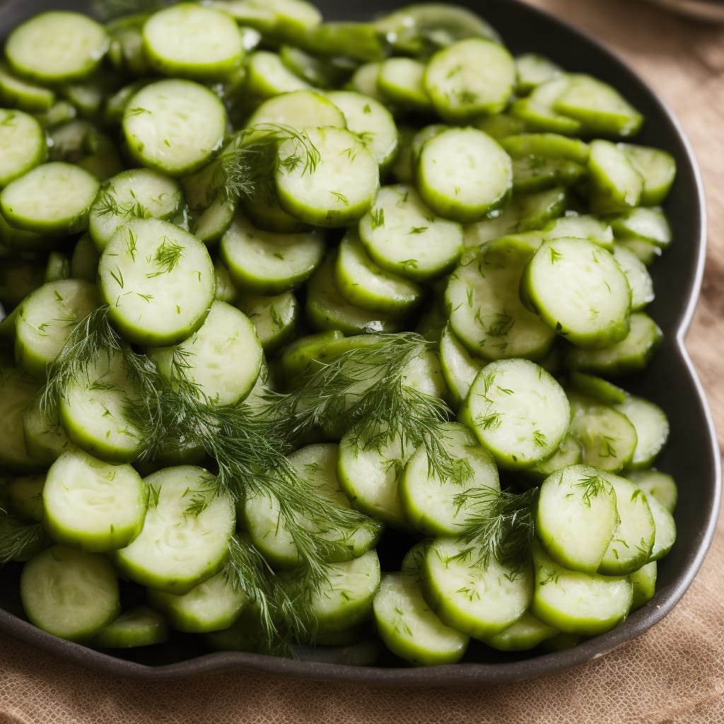 Pickled Cucumbers with Dill & Spice
