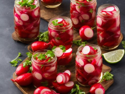 Pickled Radishes with Ginger & Chilli