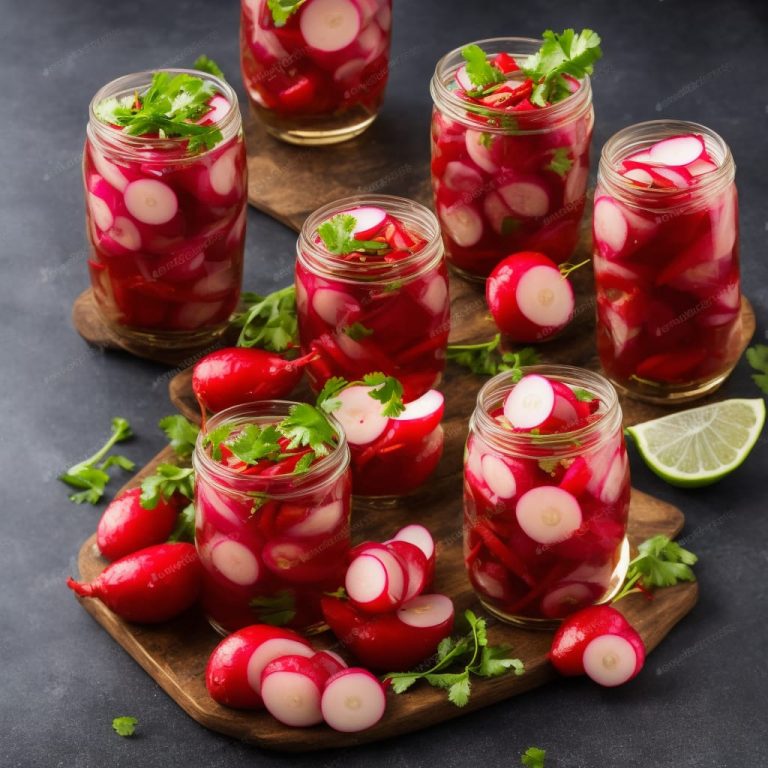 Pickled Radishes with Ginger & Chilli Recipe