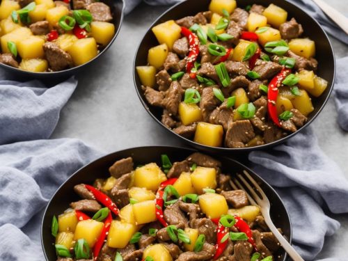 Pineapple, Beef & Ginger Stir-Fry