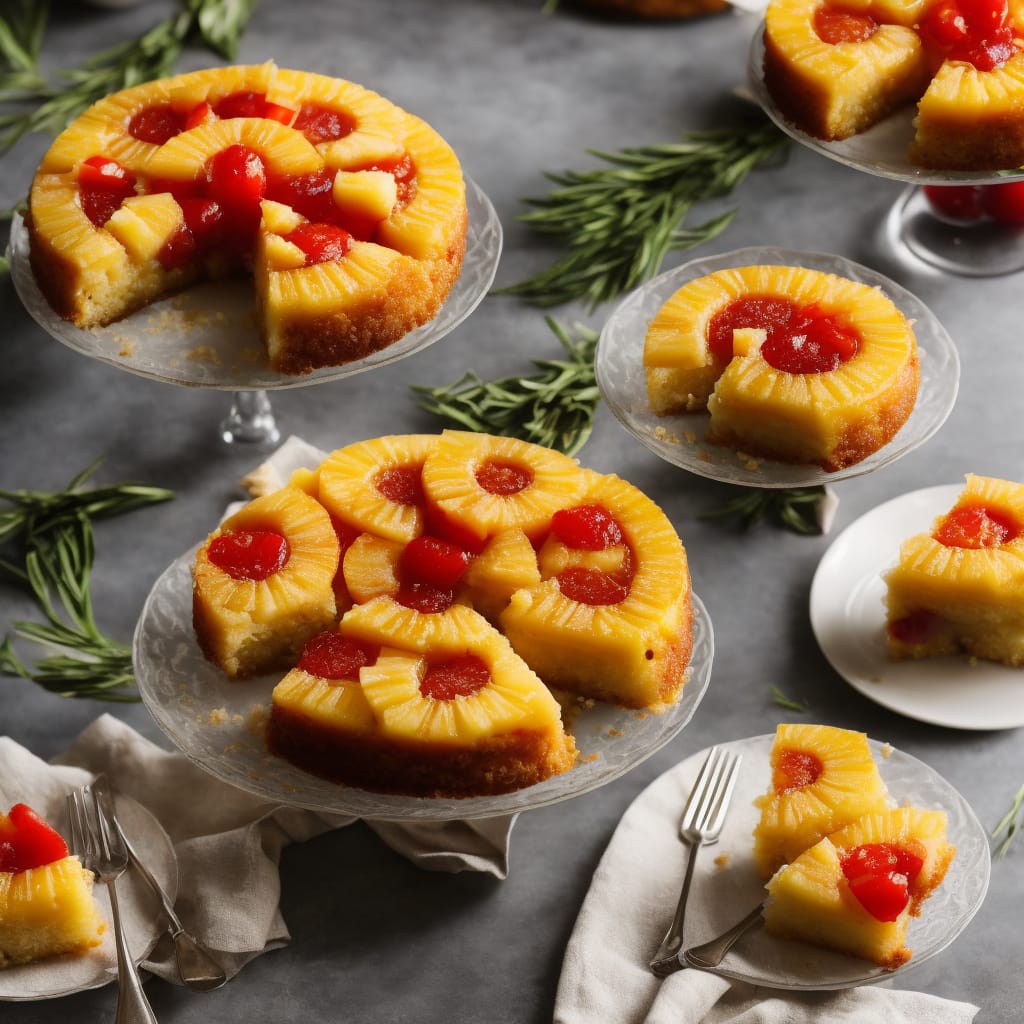 Pineapple Upside-Down Cake in a Glass