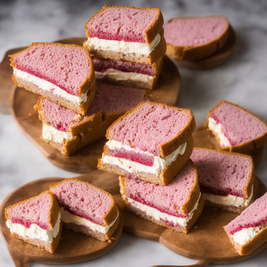 Pink Marble Sandwich Cake