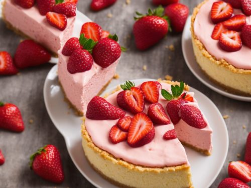 Pink Strawberry Cheesecake