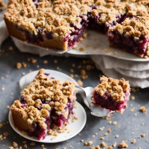 Plum Crumble Cake