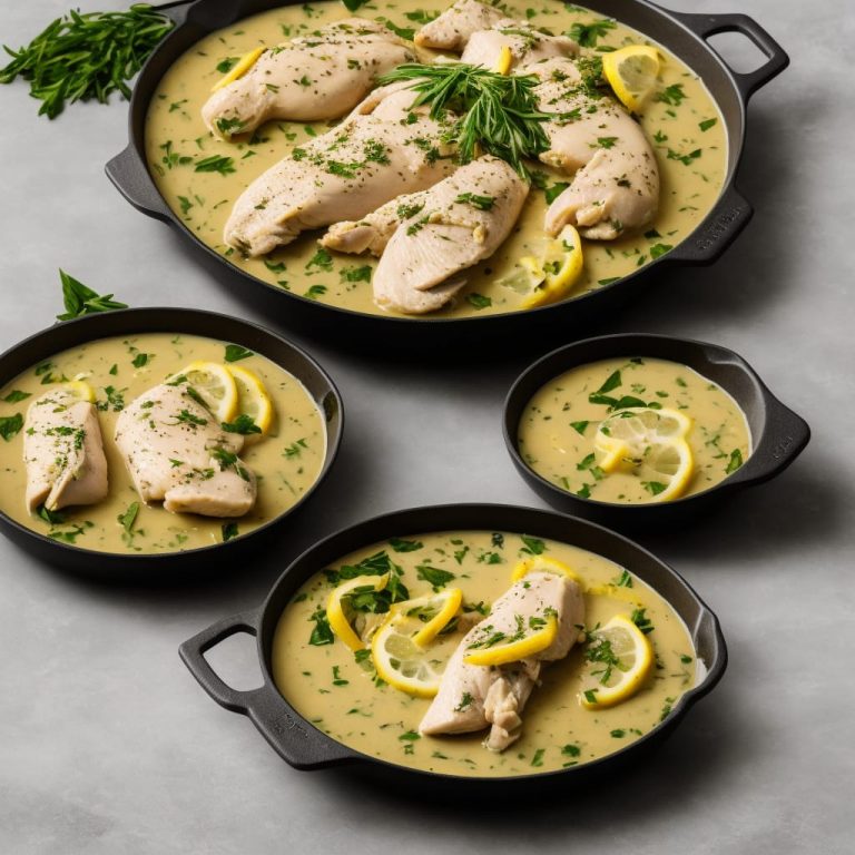 Poached Chicken with Lemon & Tarragon Sauce Recipe