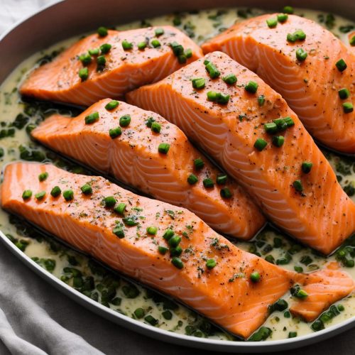 Poached Salmon with Tarragon Recipe