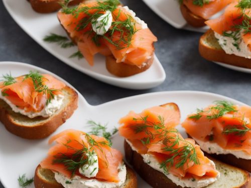 Poached & Smoked Salmon Pâté with Bagel Toasts