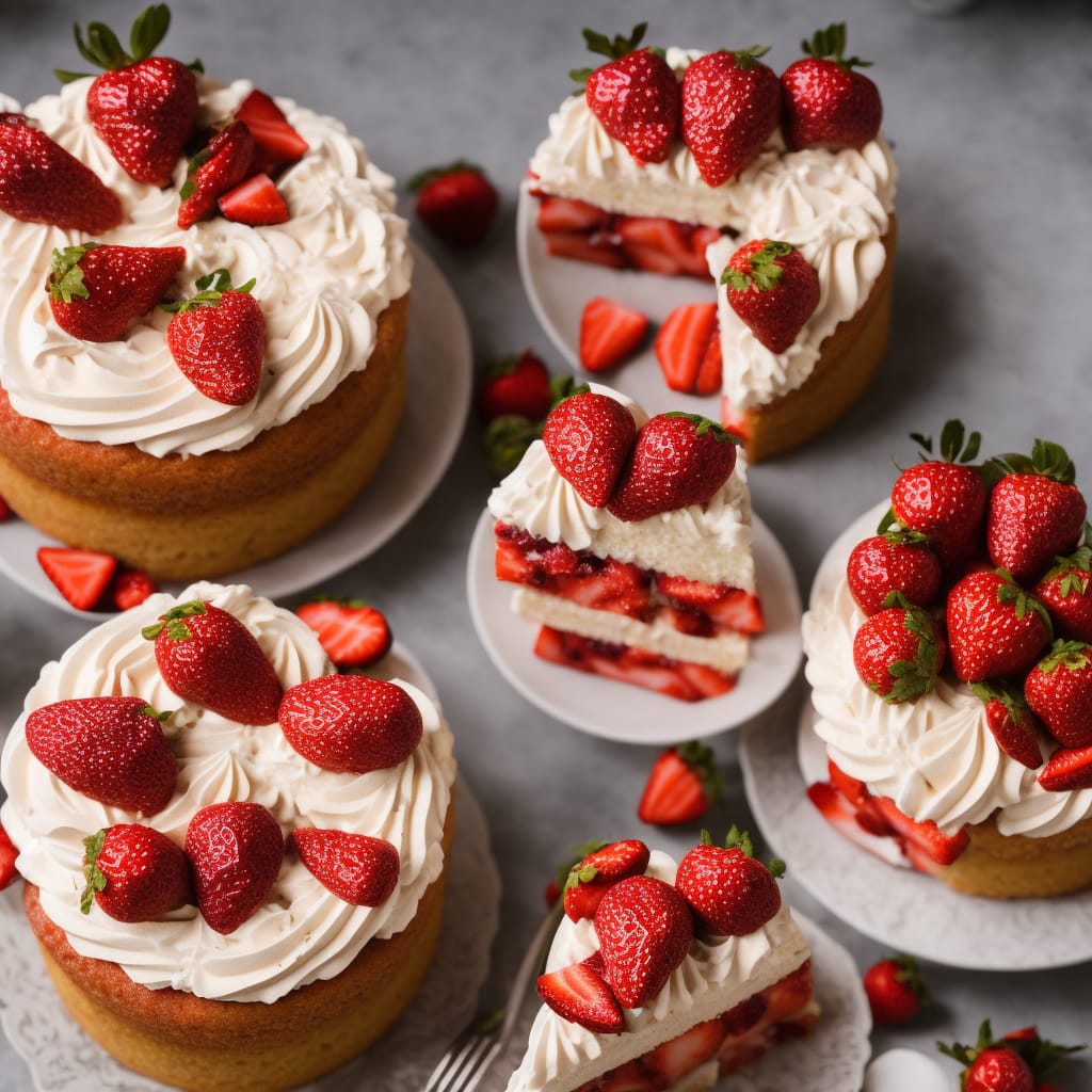 Polka-dot Strawberry Cake