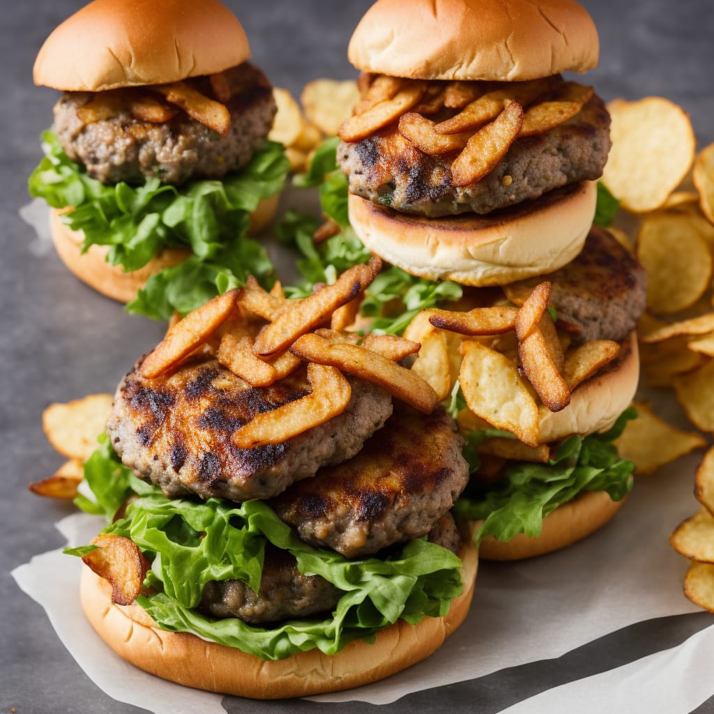 Pork burgers with herby chips Recipe | Recipes.net