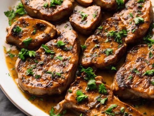 Pork Chops in Garlic Mushroom Sauce