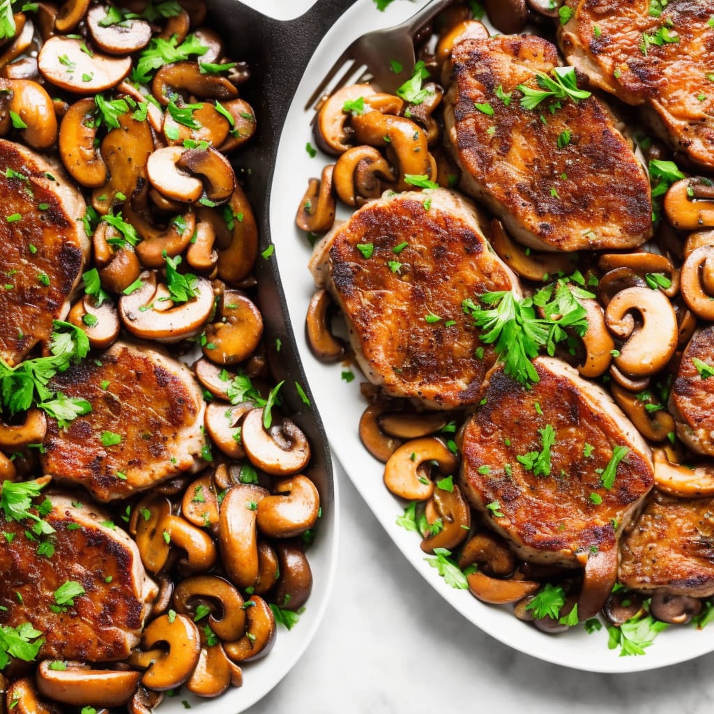 Pork Chops with Mushrooms and Onions