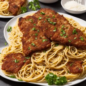 Pork Milanese with Spaghetti