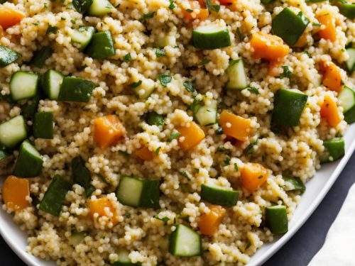 Pork with Cucumber & Apricot Couscous