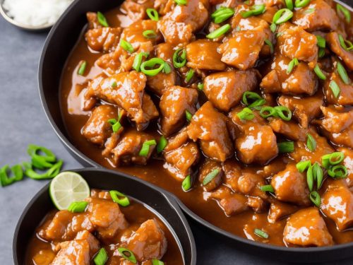 Pork with Sweet & Sour Onion Sauce