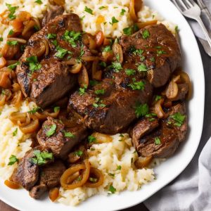 Portuguese Braised Steak & Onions