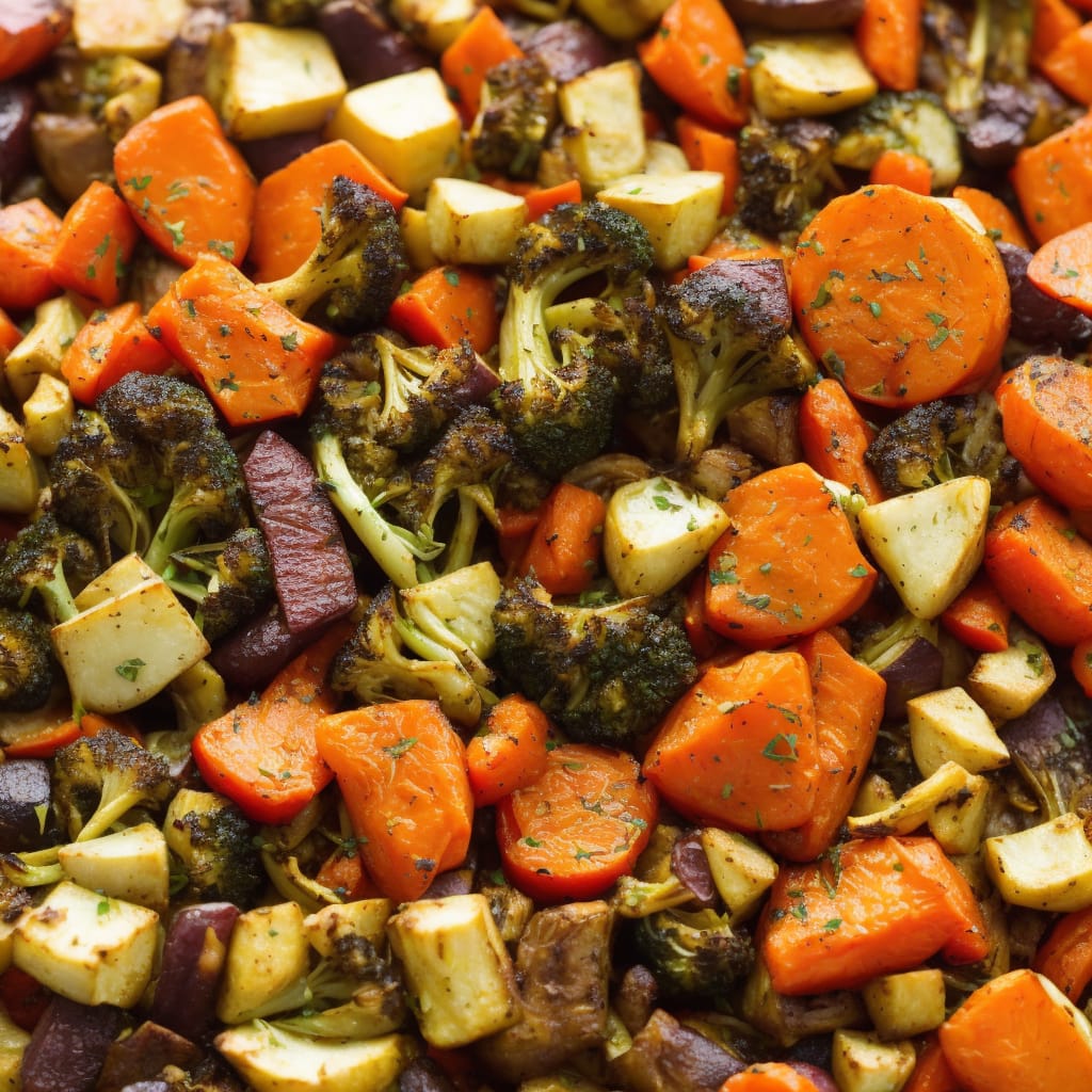Pot-roasted vegetables