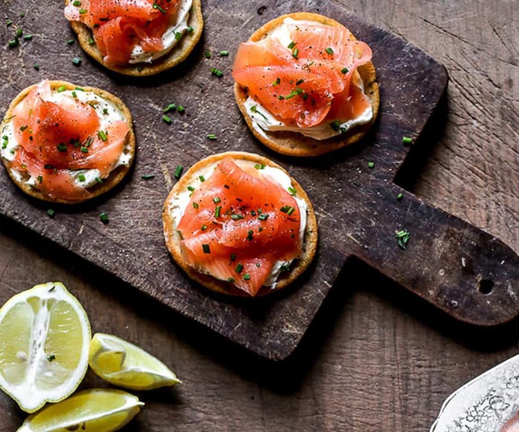 Potato Cakes with Smoked Salmon & Cream Cheese