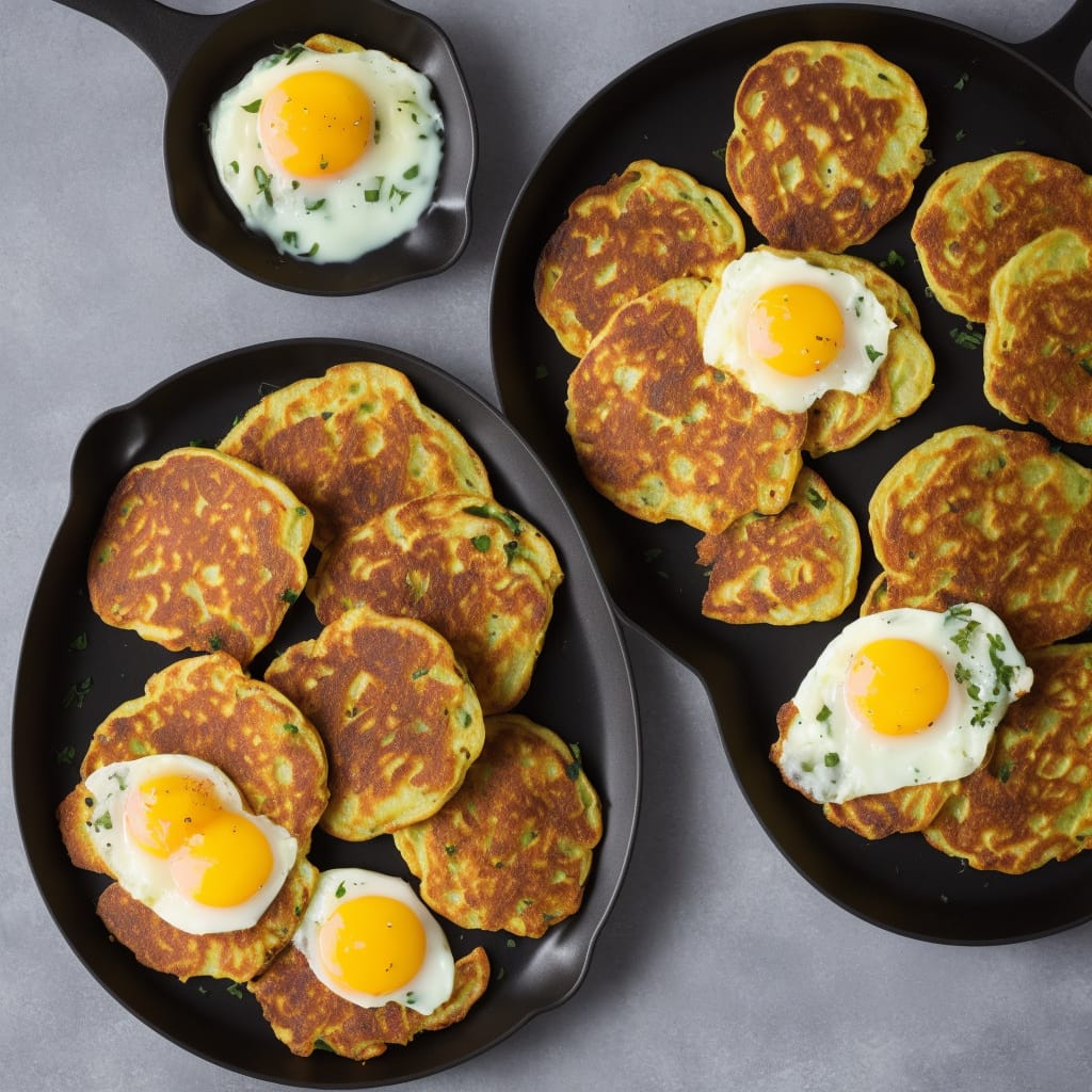 Potato Pancakes with Chard & Eggs