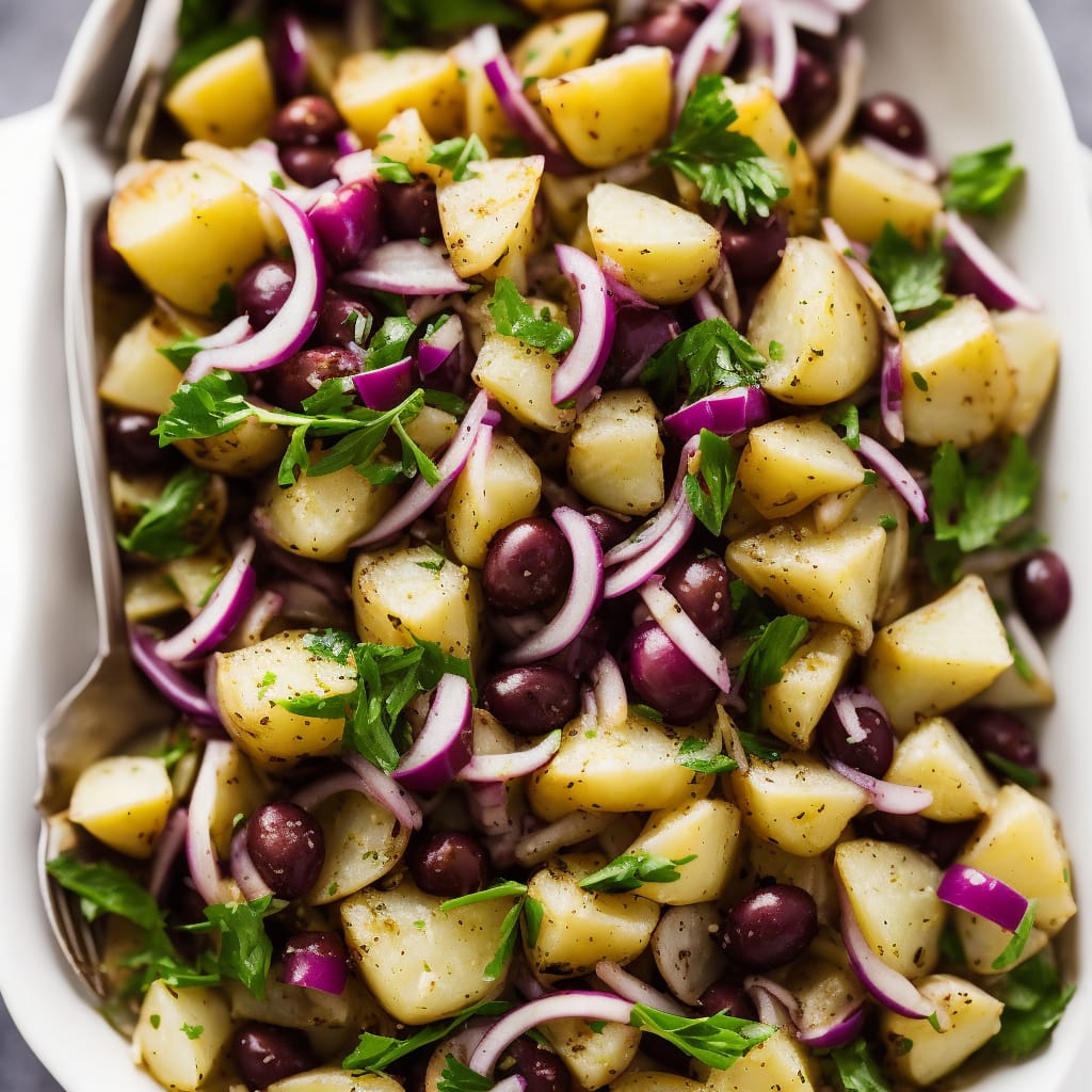 Potato, Red Onion & Olive Salad