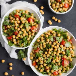 Punjabi-style chickpea salad
