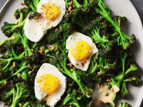 Purple Sprouting Broccoli, Poached Eggs & Hollandaise