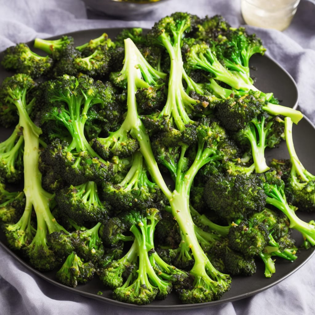 Purple Sprouting Broccoli with Vinaigrette