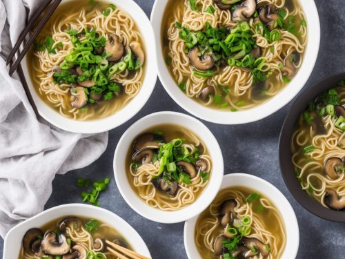 Quick Mushroom Noodle Soup