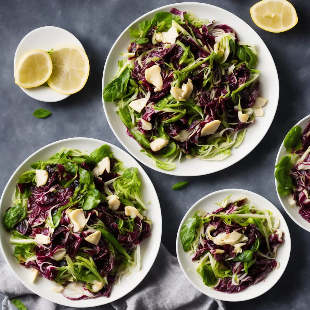 Radicchio & Puntarelle Salad with Anchovy Dressing