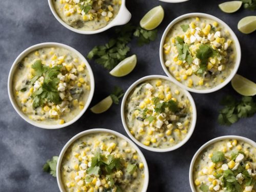 Rajas Con Crema, Elote Y Queso (Creamy Poblano Peppers and Sweet Corn)