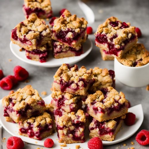 Raspberry & Apple Crumble Squares Recipe