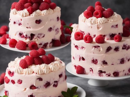 Raspberry Meringue Ice-Cream Cake