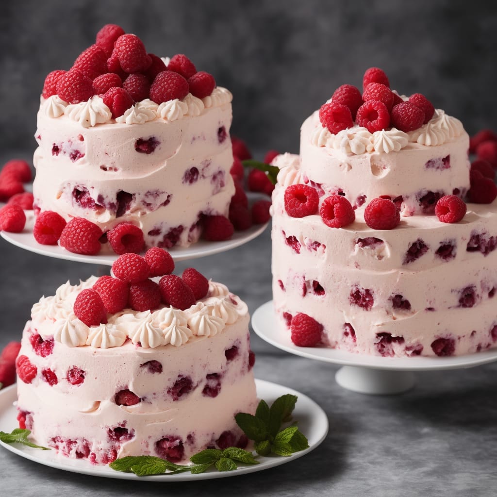 Raspberry Meringue Ice-Cream Cake