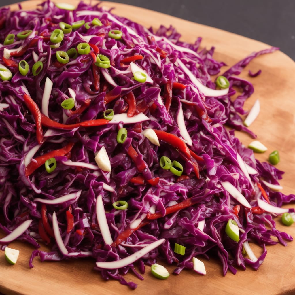 Red Cabbage & Pickled Chilli Slaw