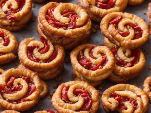 Red Pepper, Walnut & Goat's Cheese Palmiers