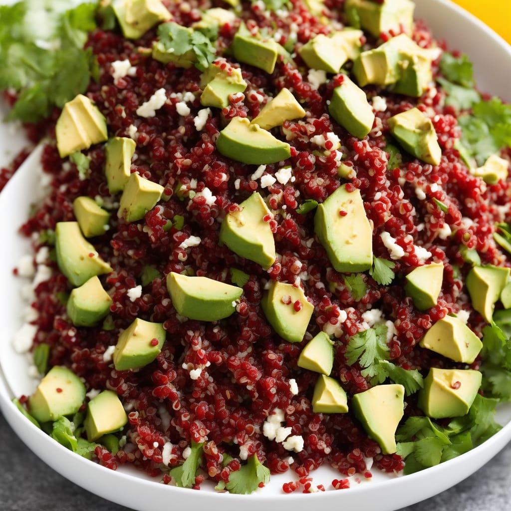 Red Quinoa and Avocado Salad