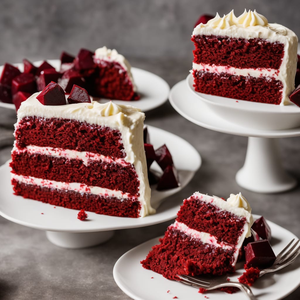 Red Velvet Beetroot Cake with Vanilla Frosting - Del's cooking twist