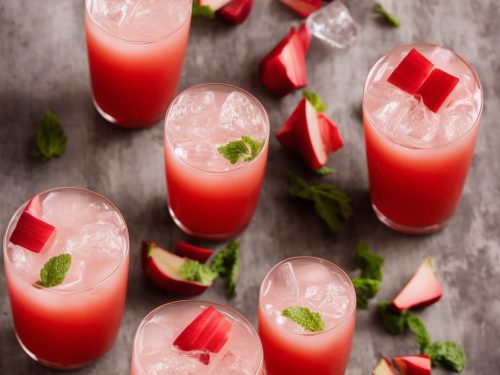 Rhubarb and Ginger No-Gin Fizz