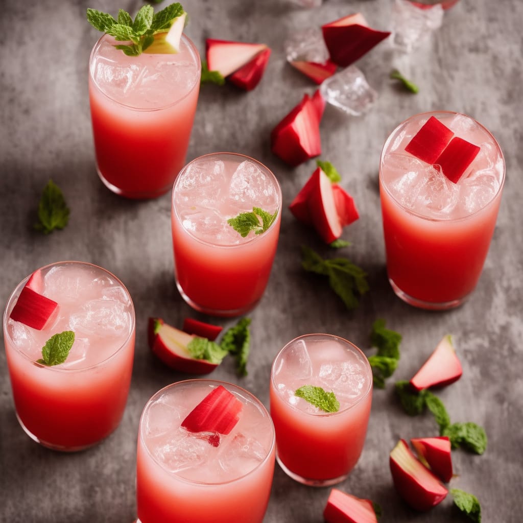 Rhubarb and Ginger No-Gin Fizz