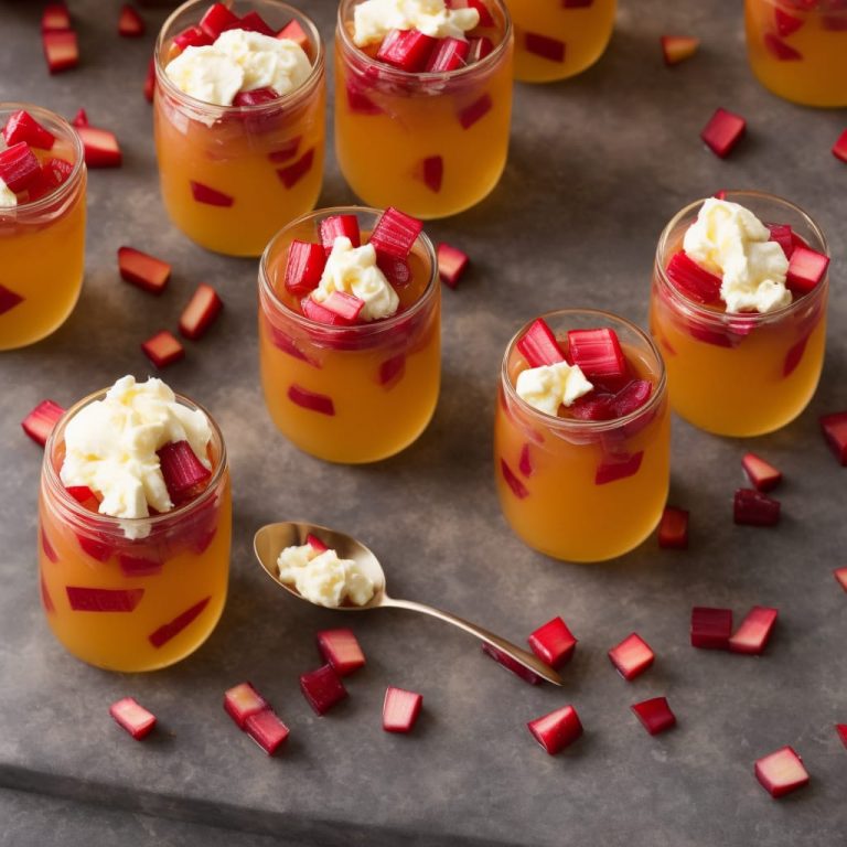 Rhubarb & Custard Jelly Recipe | Recipes.net