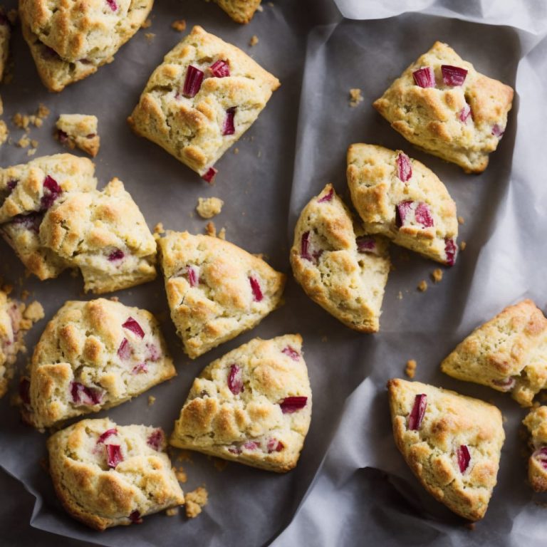 Rhubarb & Custard Scones Recipe | Recipes.net