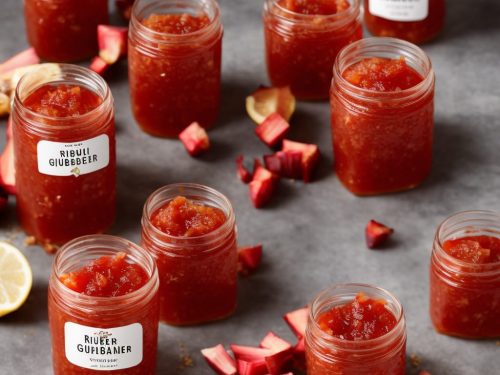 Rhubarb & ginger jam